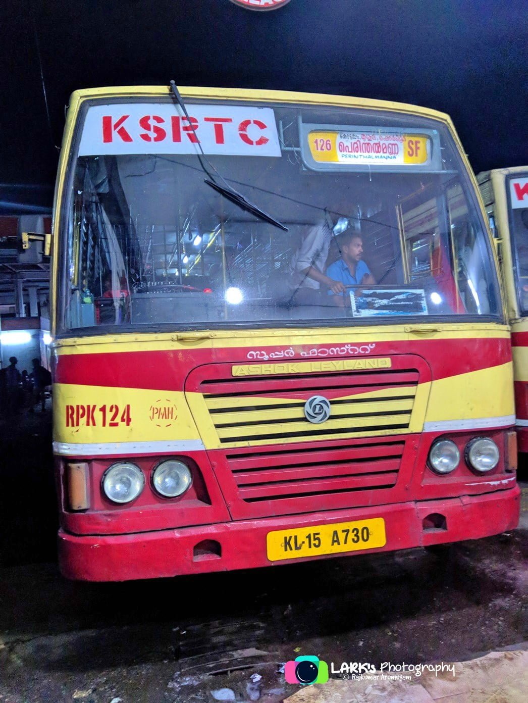 KSRTC RPK 124 Thiruvananthapuram to Perinthalmanna Bus Timings 