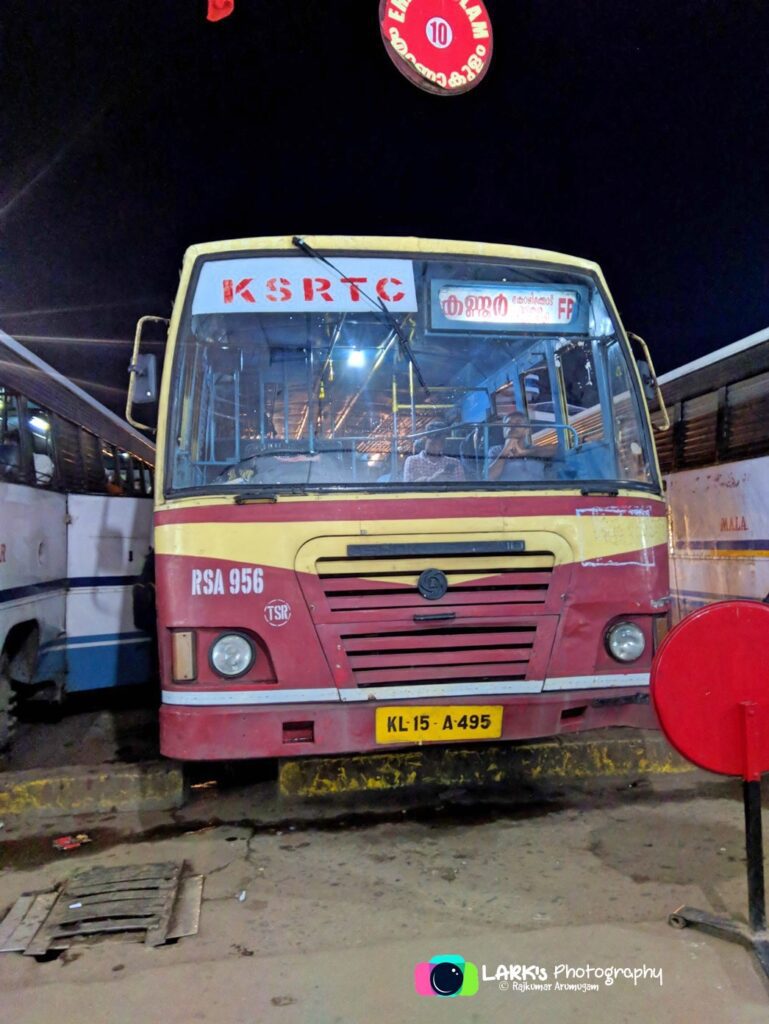 KSRTC RSA 956 Thrissur to Kannur Bus Timings