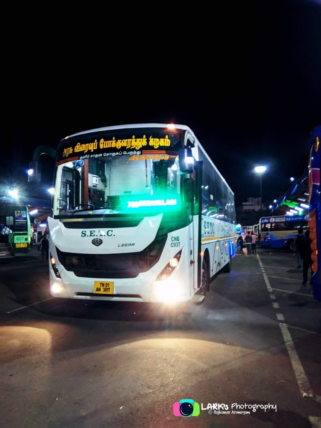 SETC CNB C937 TN 01 AN 3017 Chennai to Ernakulam Bus Timings 