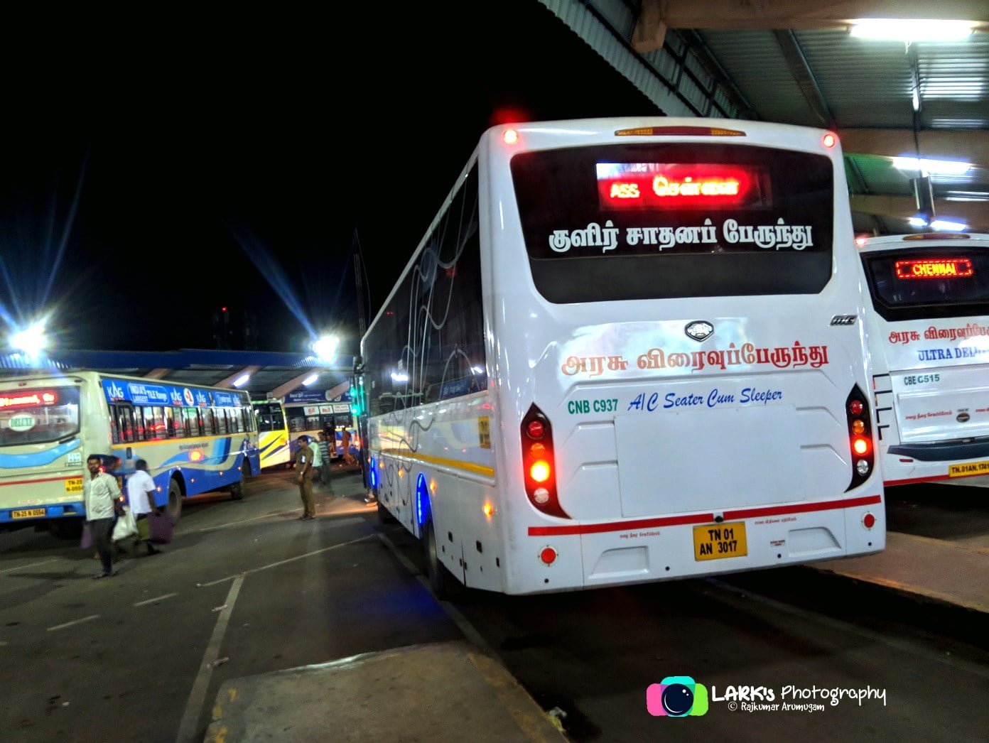 SETC CNB C937 TN 01 AN 3017 Chennai to Ernakulam Bus Timings 