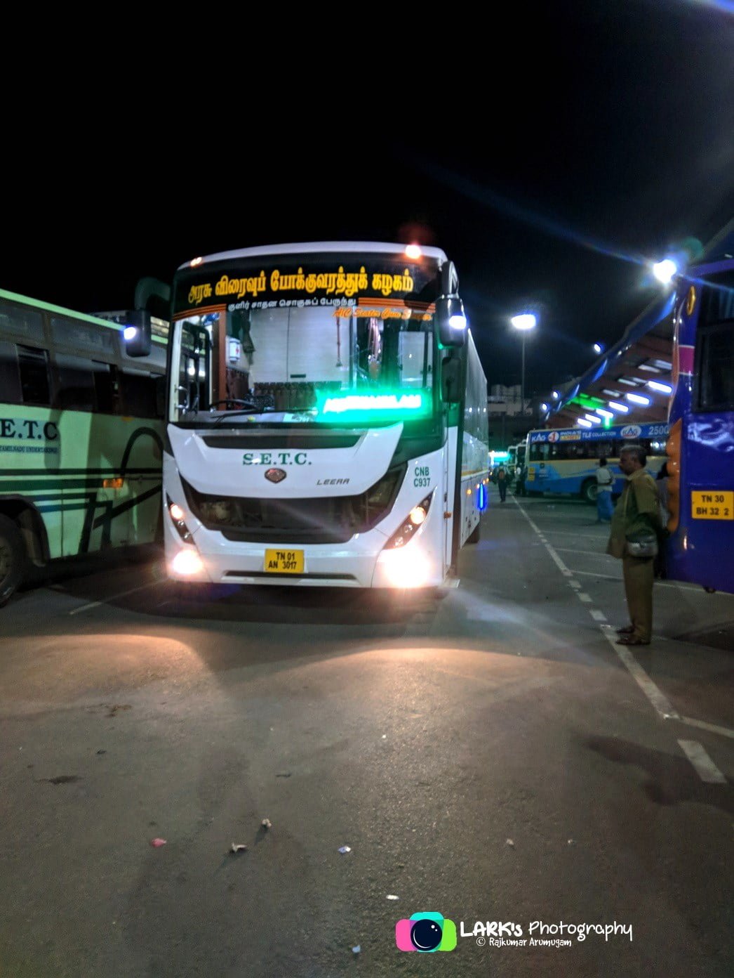 SETC CNB C937 TN 01 AN 3017 Chennai to Ernakulam Bus Timings 