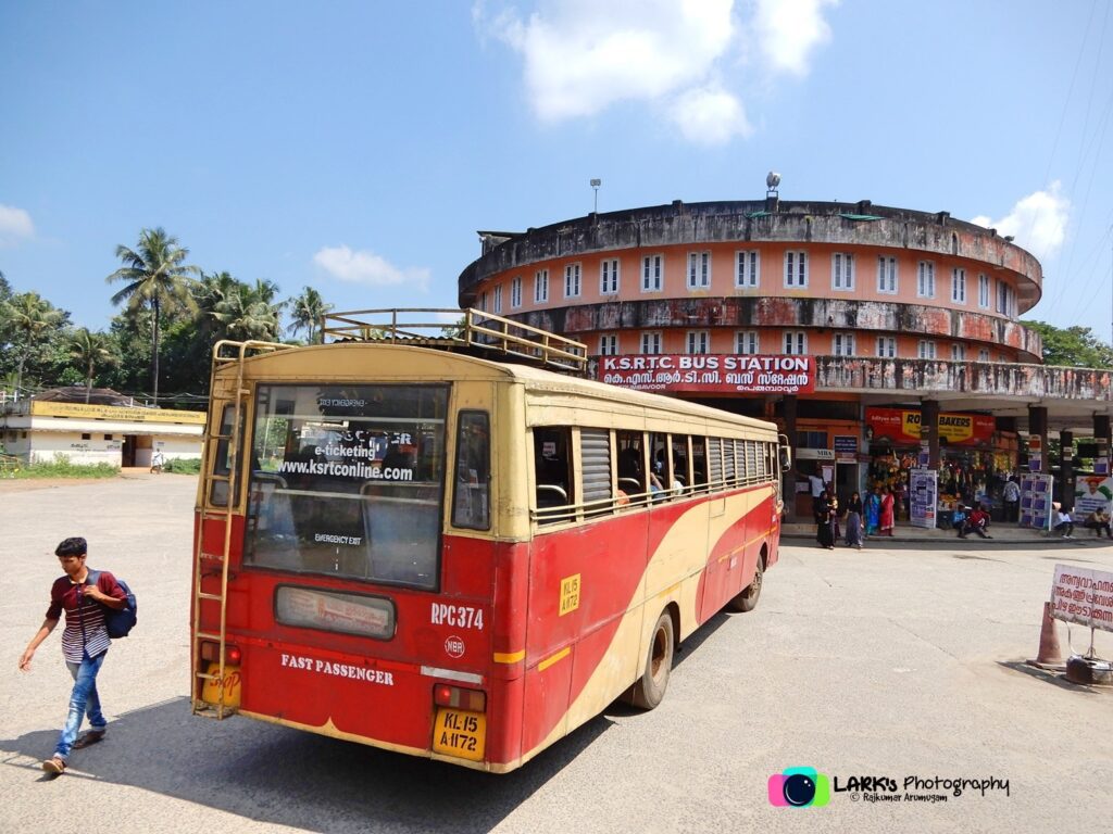KSRTC RPC 374 Nilambur to Kanjirappally Bus Timings