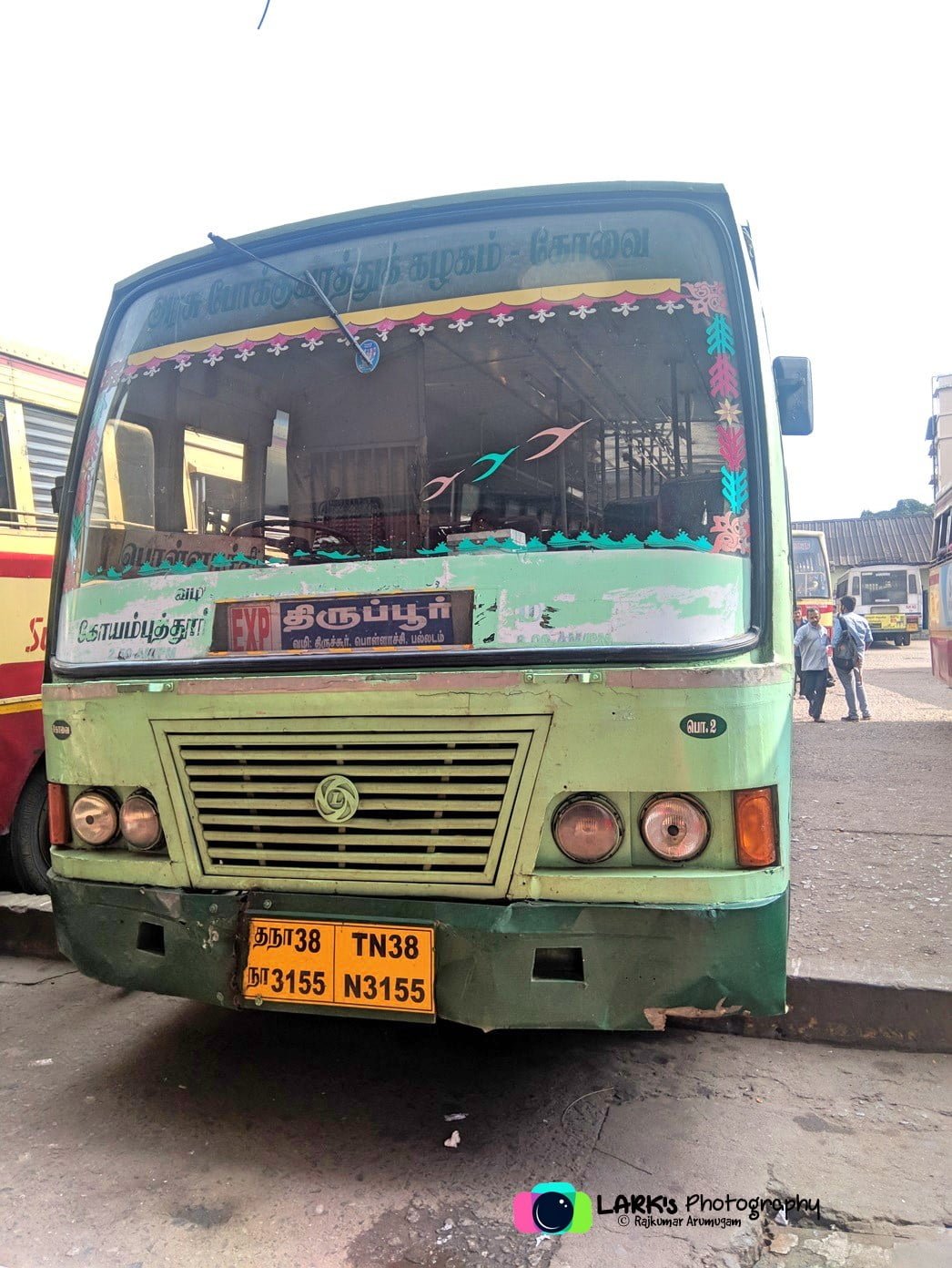 TNSTC TN 38 N 3155 Tiruppur to Guruvayur Bus Timings 