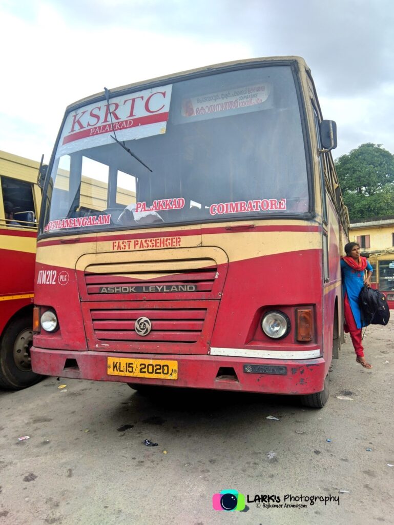 KSRTC ATM 212 Coimbatore to Kothamangalam Bus Timings
