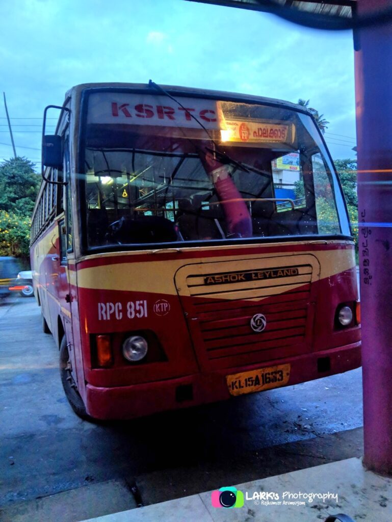 KSRTC RPC 851 Nedumkandam - Palakkad to Kattappana bus timings