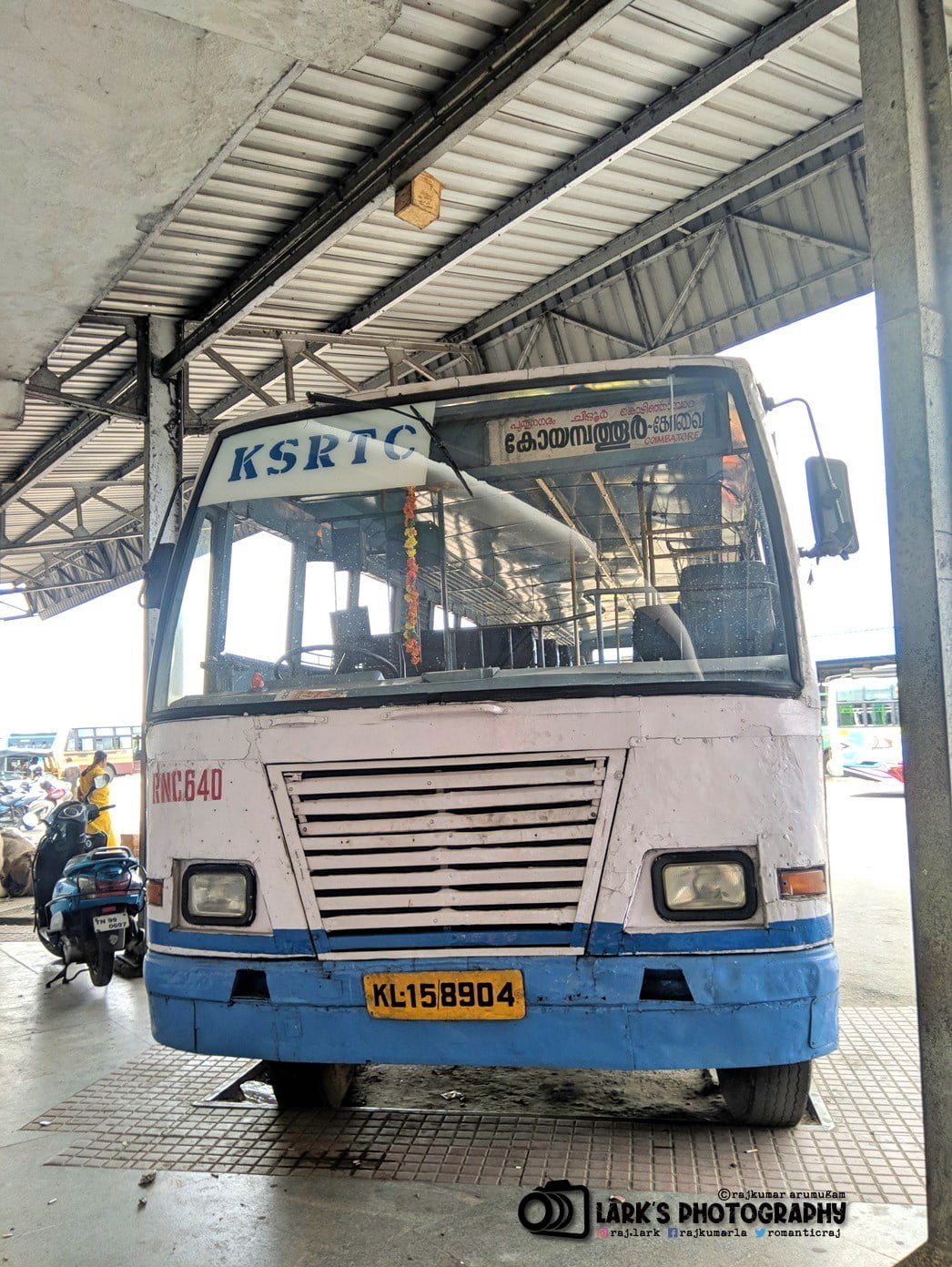 KSRTC RNC 640 Coimbatore to Kollengode Bus Timings 