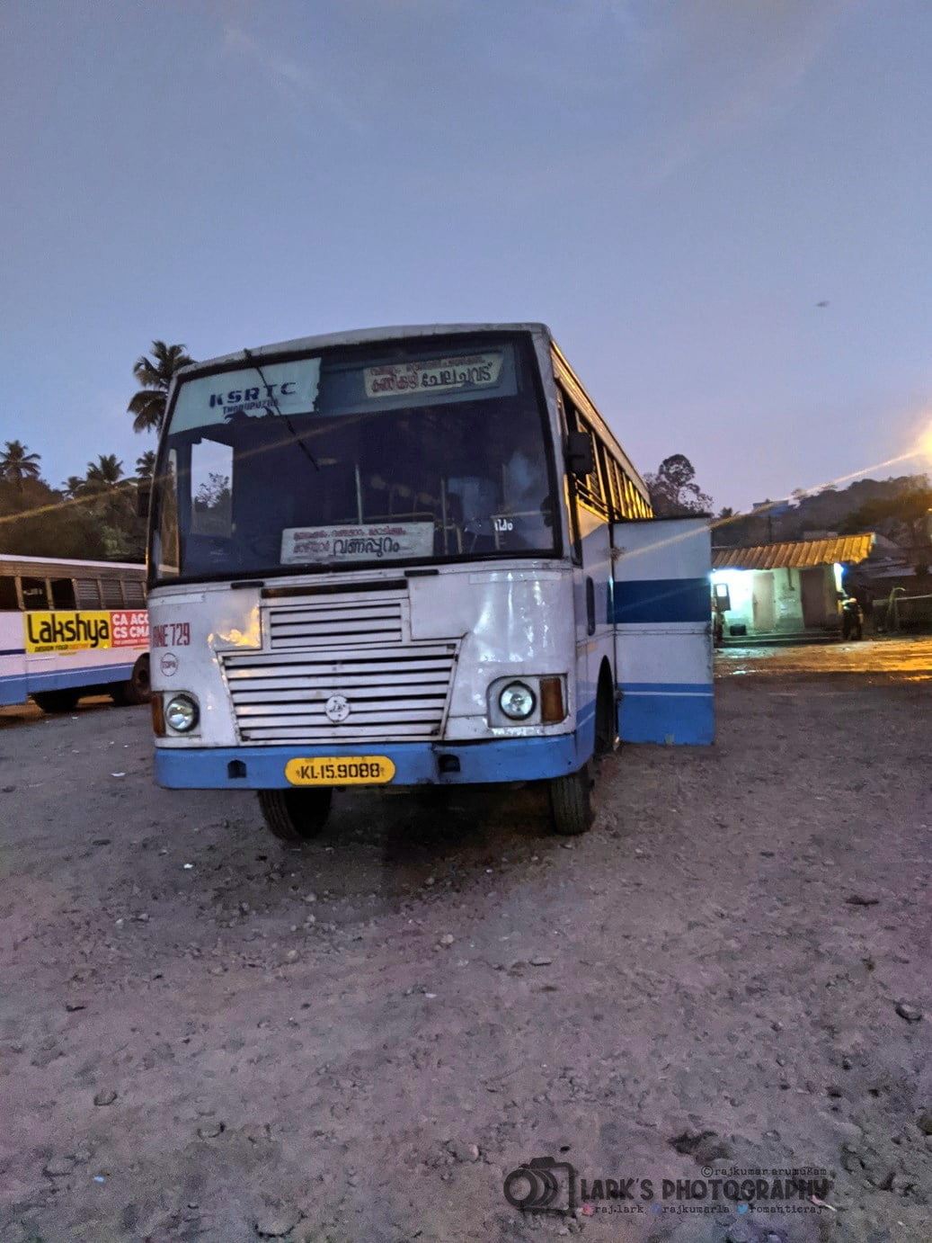 KSRTC RNE 729 Thodupuzha to Chelachuvadu Bus Timings