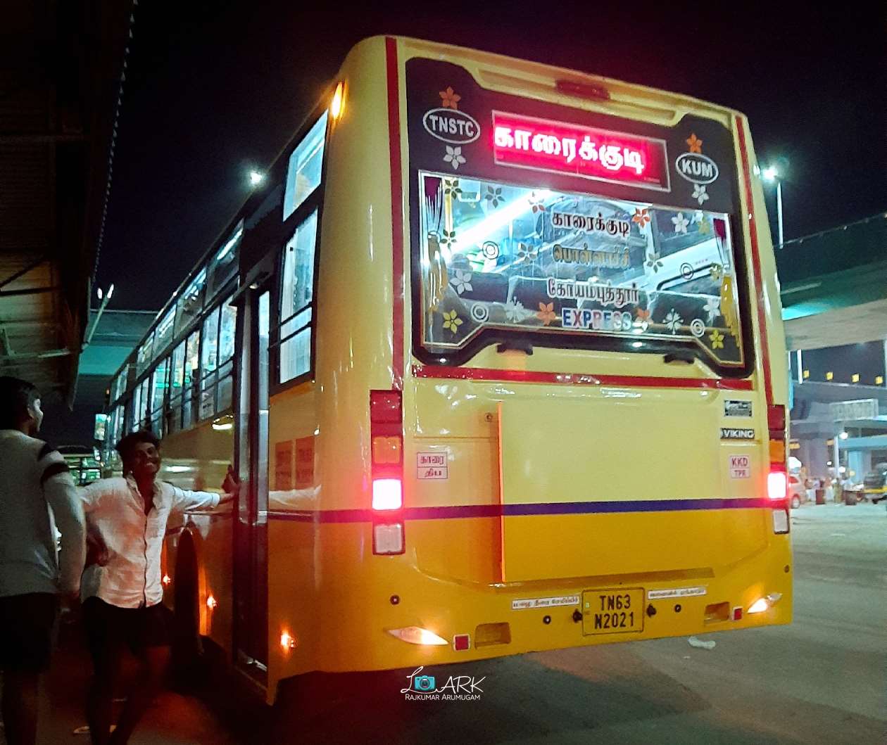 TNSTC Bus Timings from Coimbatore Singanallur towards Dindigul