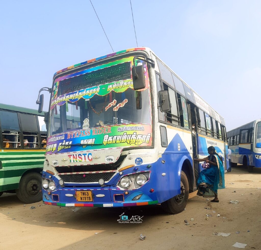 TNSTC Bus Timings from Coimbatore Singanallur towards Madurai