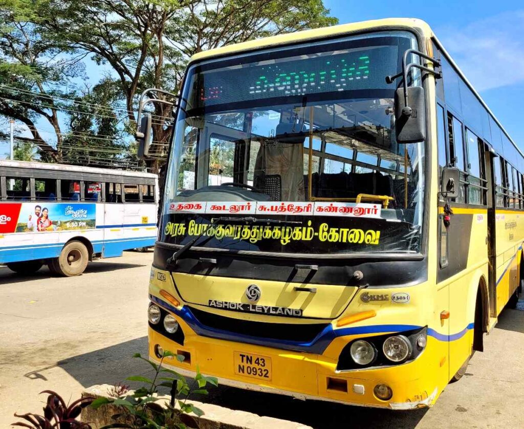 Ooty to Kannur Bus Timings TNSTC TN 43 N 0932