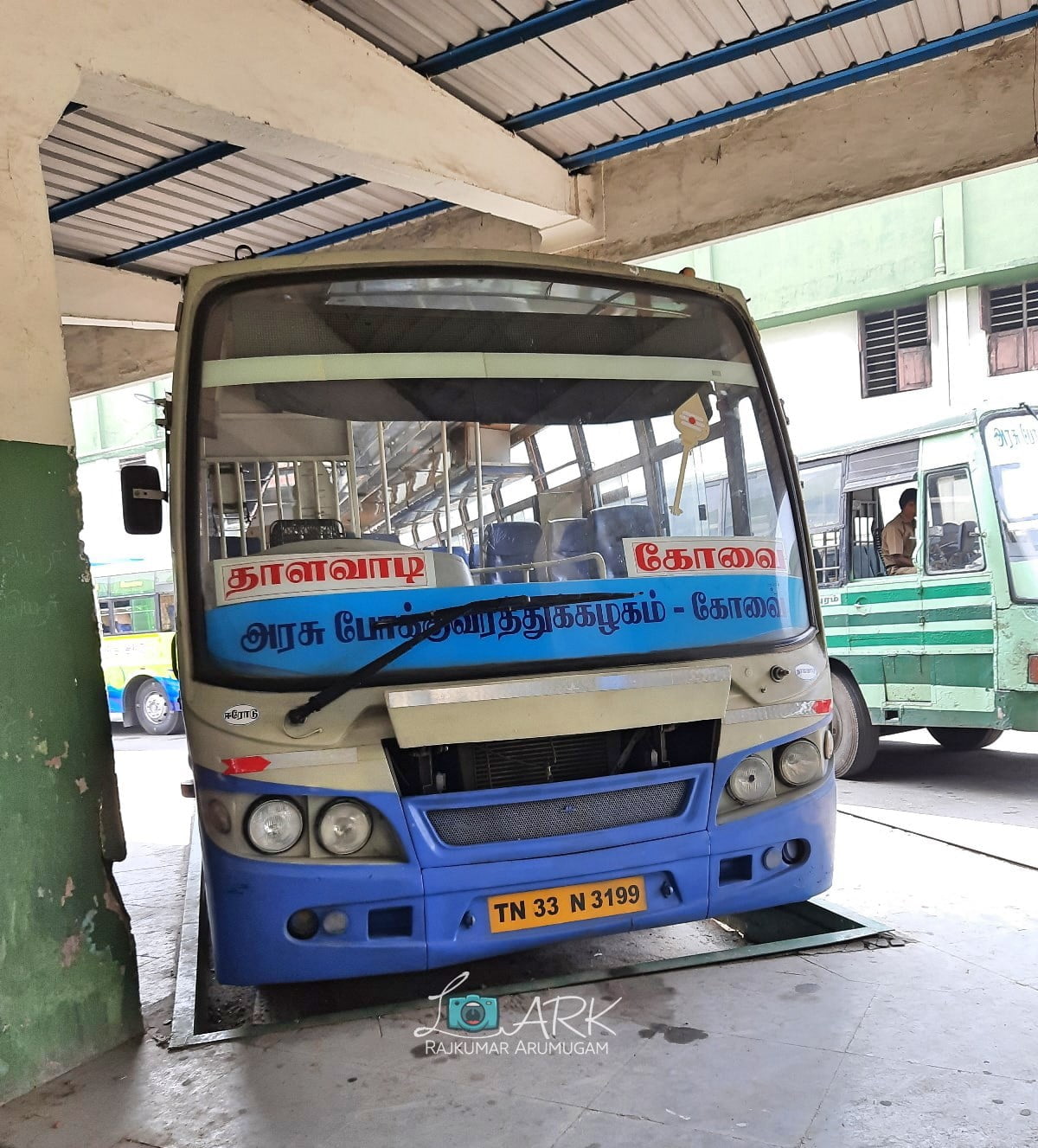 TNSTC TN 33 N 3199 Coimbatore to Thalavadi Bus Timings
