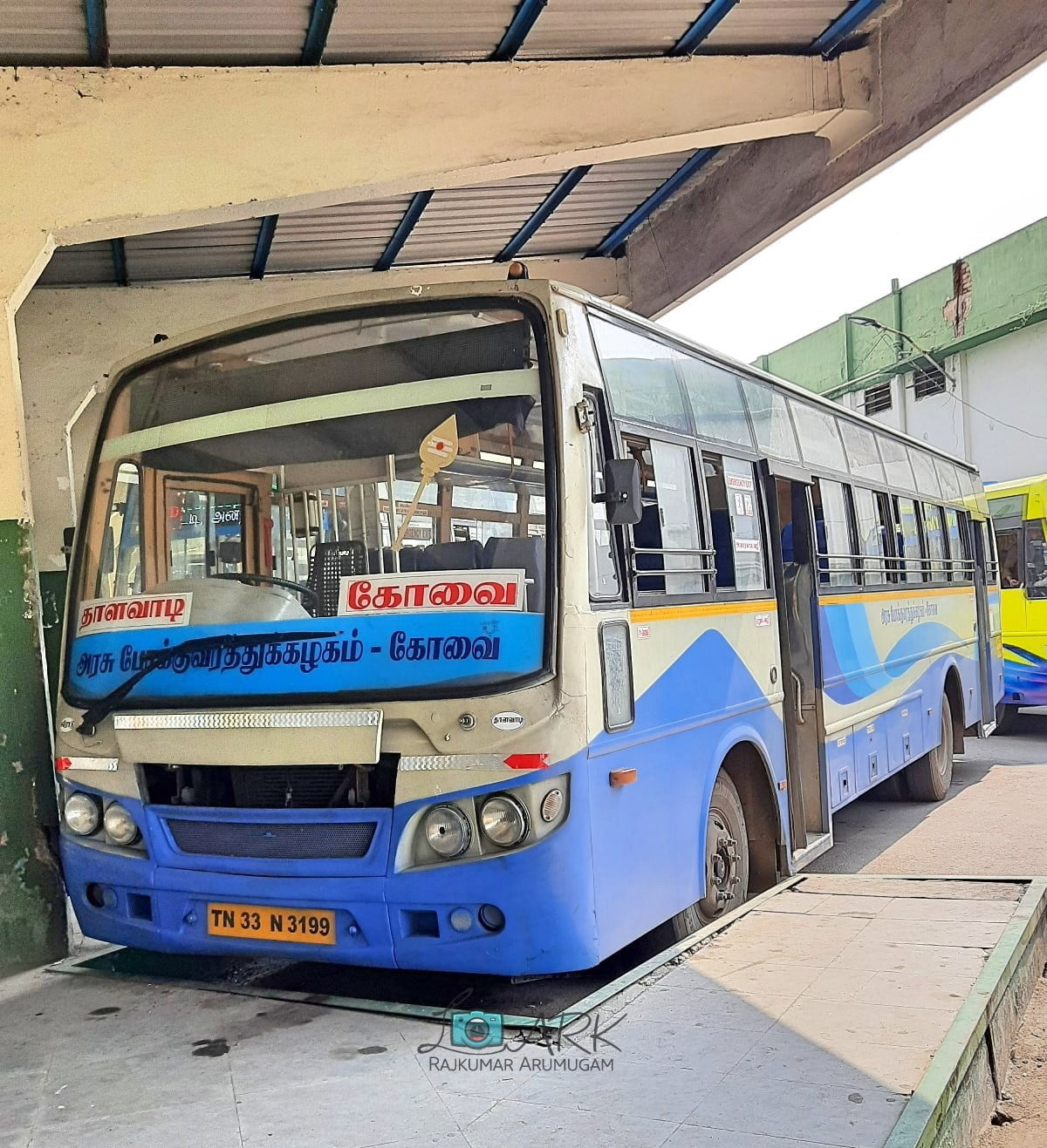 TNSTC TN 33 N 3199 Coimbatore to Thalavadi Bus Timings
