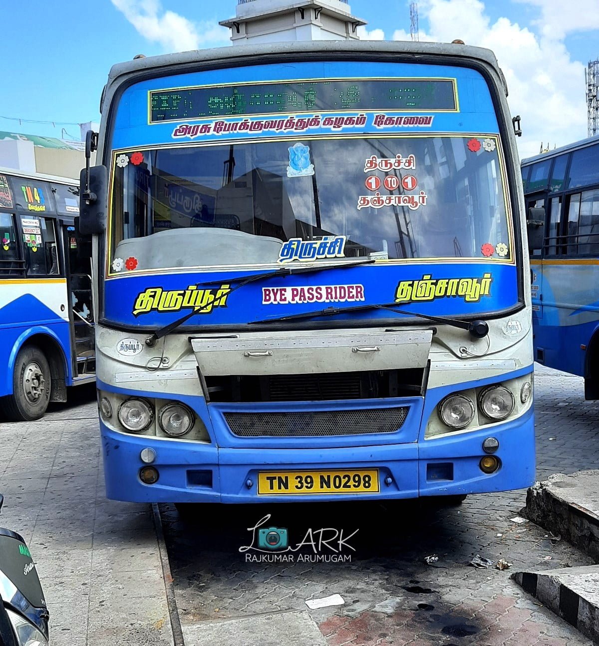TNSTC TN 39 N 0238 Tiruppur to Thanjavur Bus Timings 