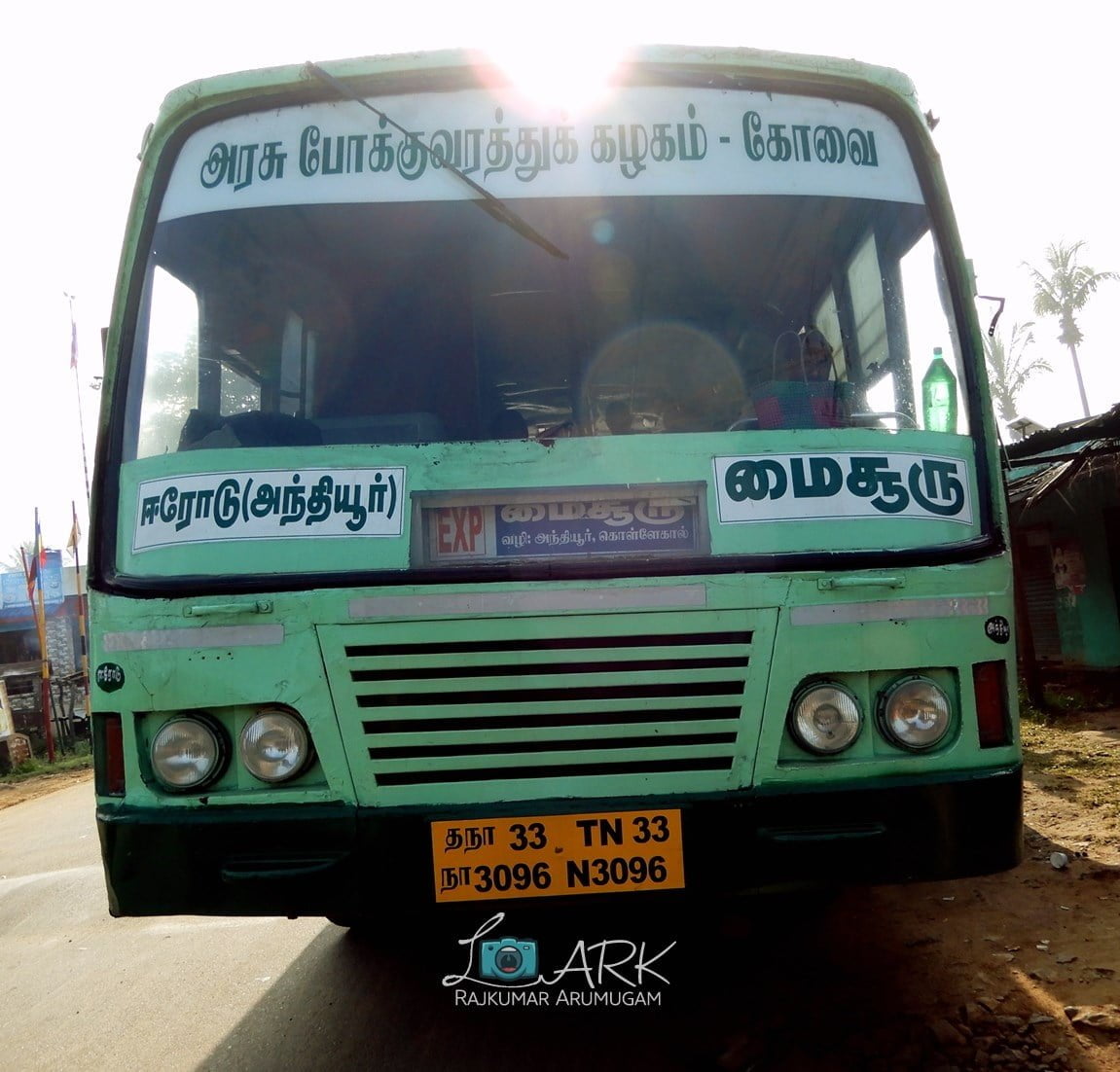 TNSTC TN 33 N 3096 Erode to Mysore Bus Timings 