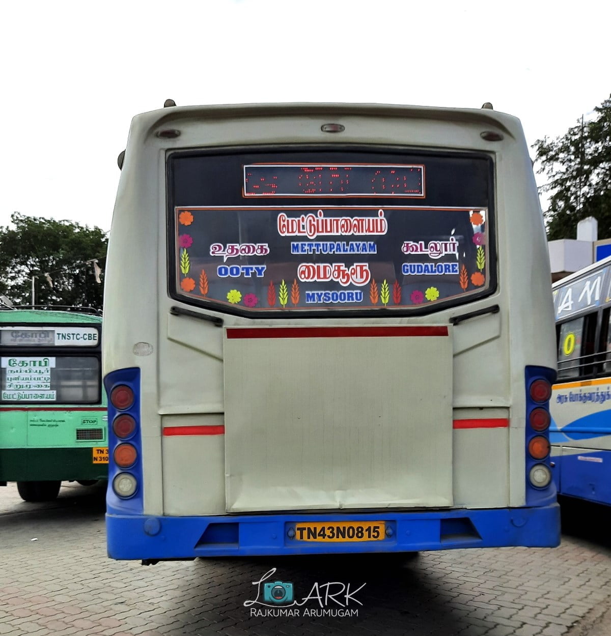 TNSTC TN 43 N 0815 Mettupalayam to Mysore Bus Timings via Ooty