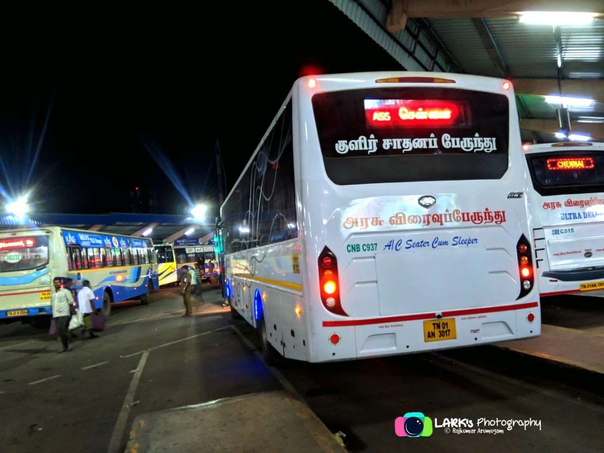Chennai to Bangalore Bus Timings - SETC Bus Schedule