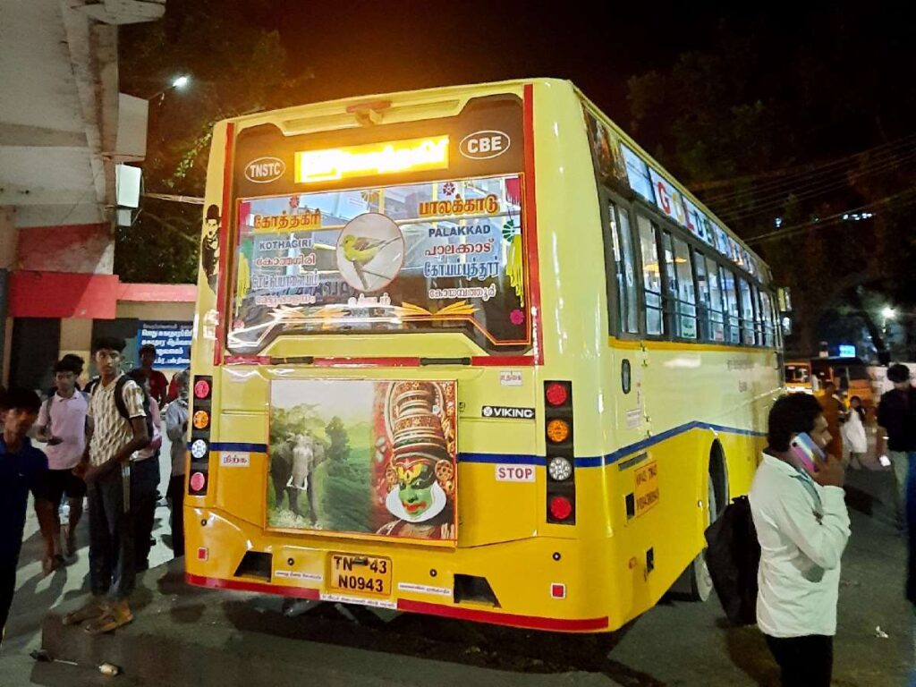 Kotagiri to Palakkad Bus Timings - TNSTC TN 43 N 0943