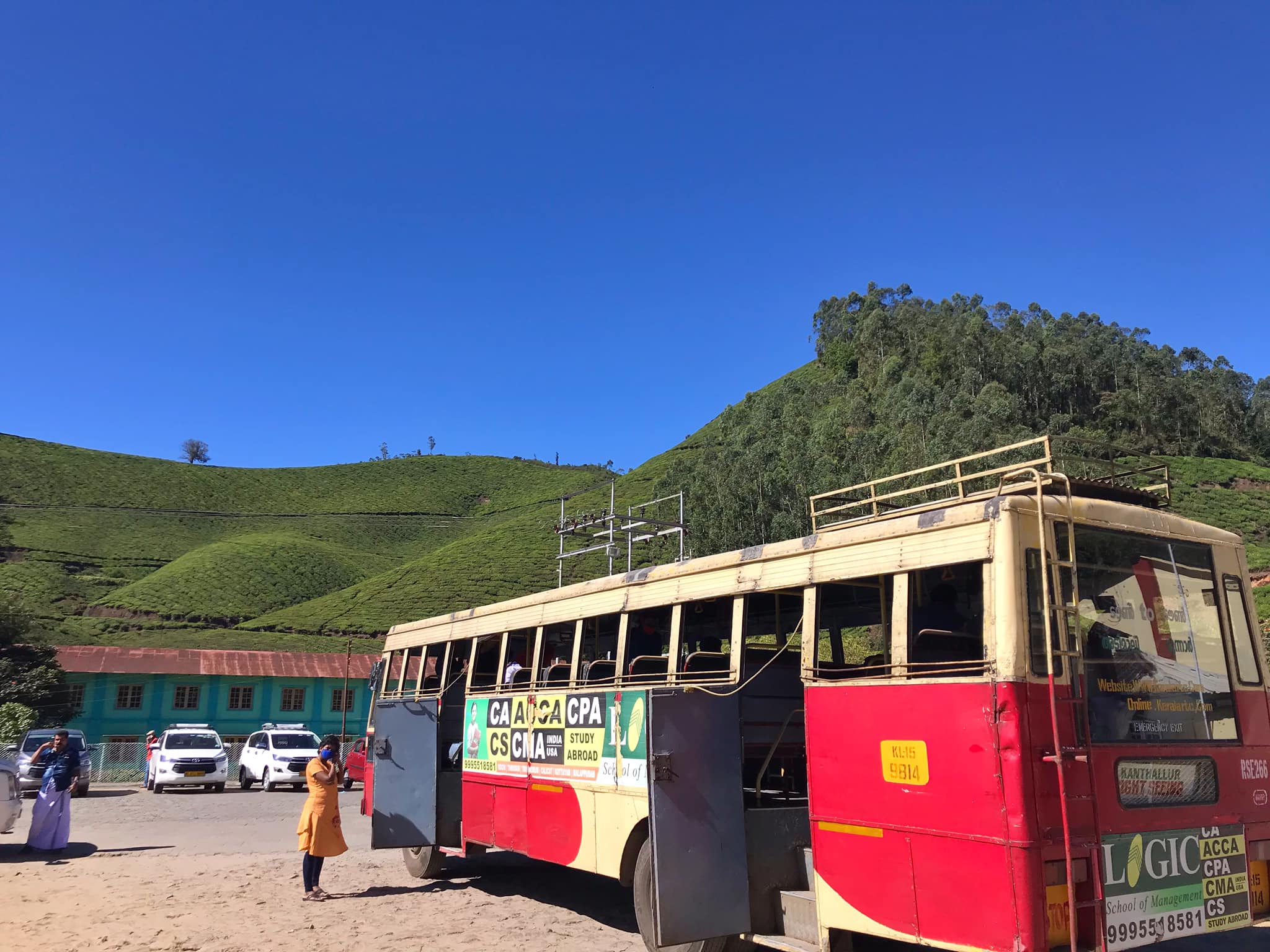 Munnar Kanthalloor KSRTC Sightseeing Bus 