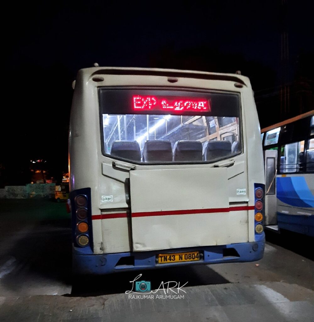 TNSTC TN 43 N 0804 Ooty - Coimbatore Bus Timings