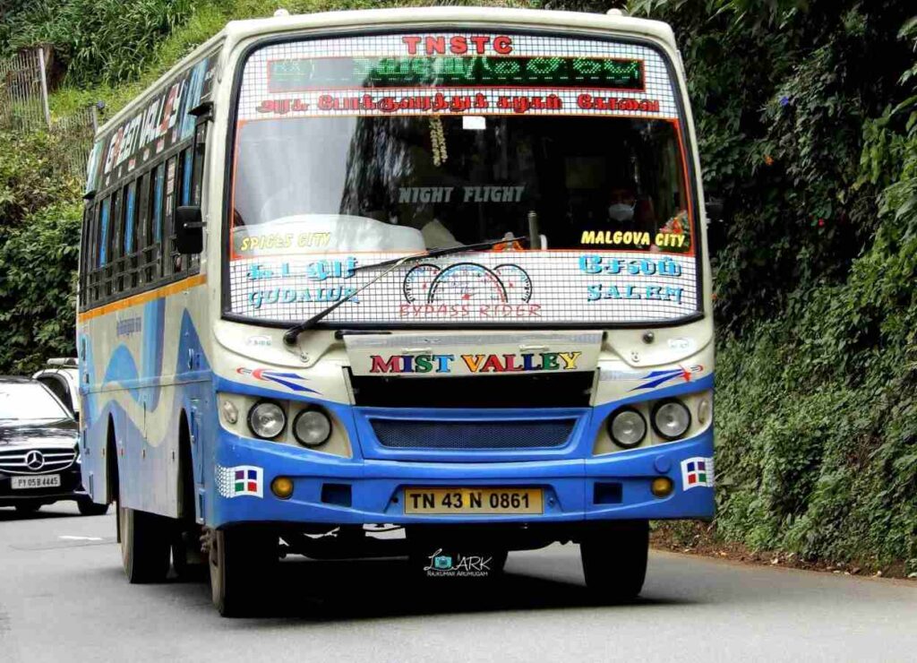 Gudalur to Salem Bus Timings - TNSTC TN 43 N 0861