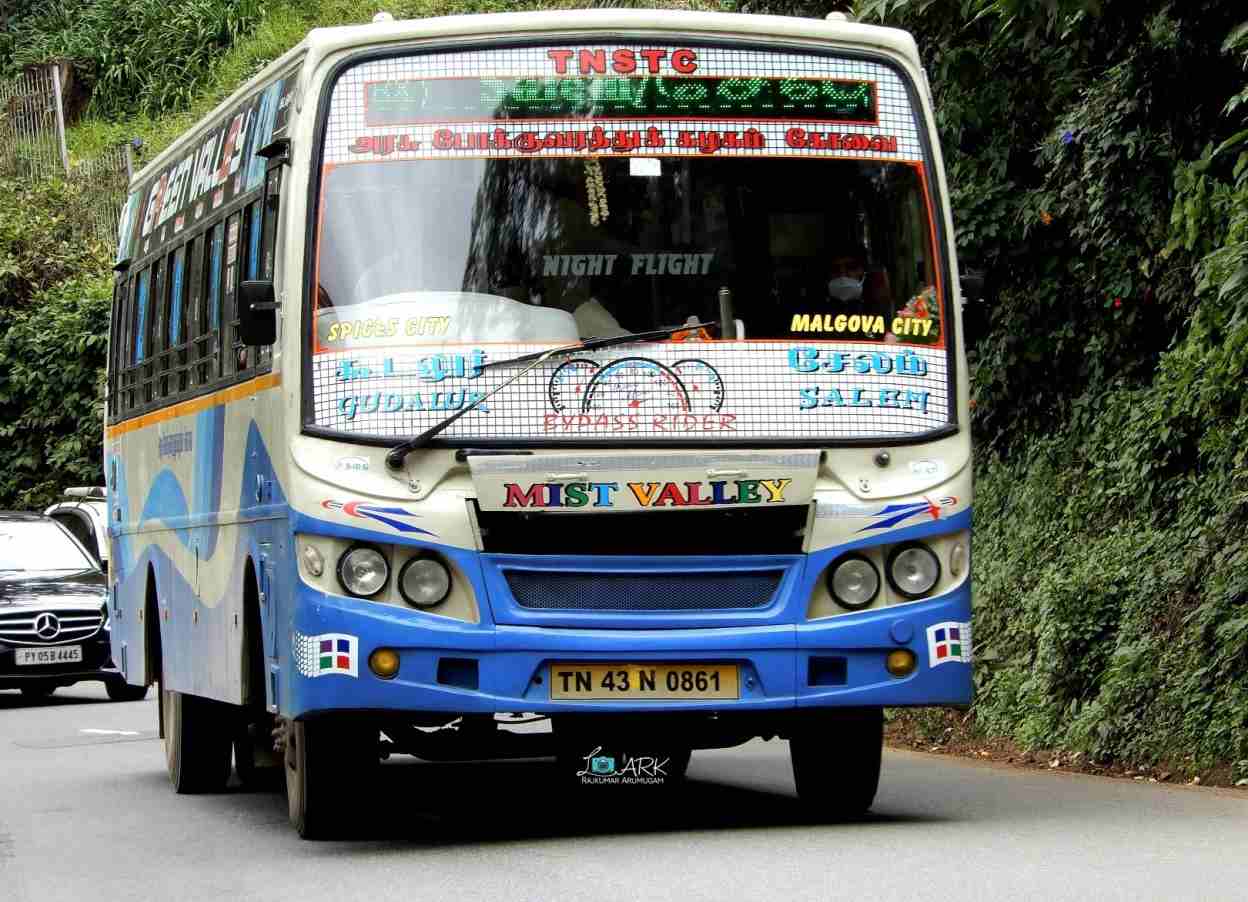 Gudalur to Salem Bus Timings - TNSTC TN 43 N 0861