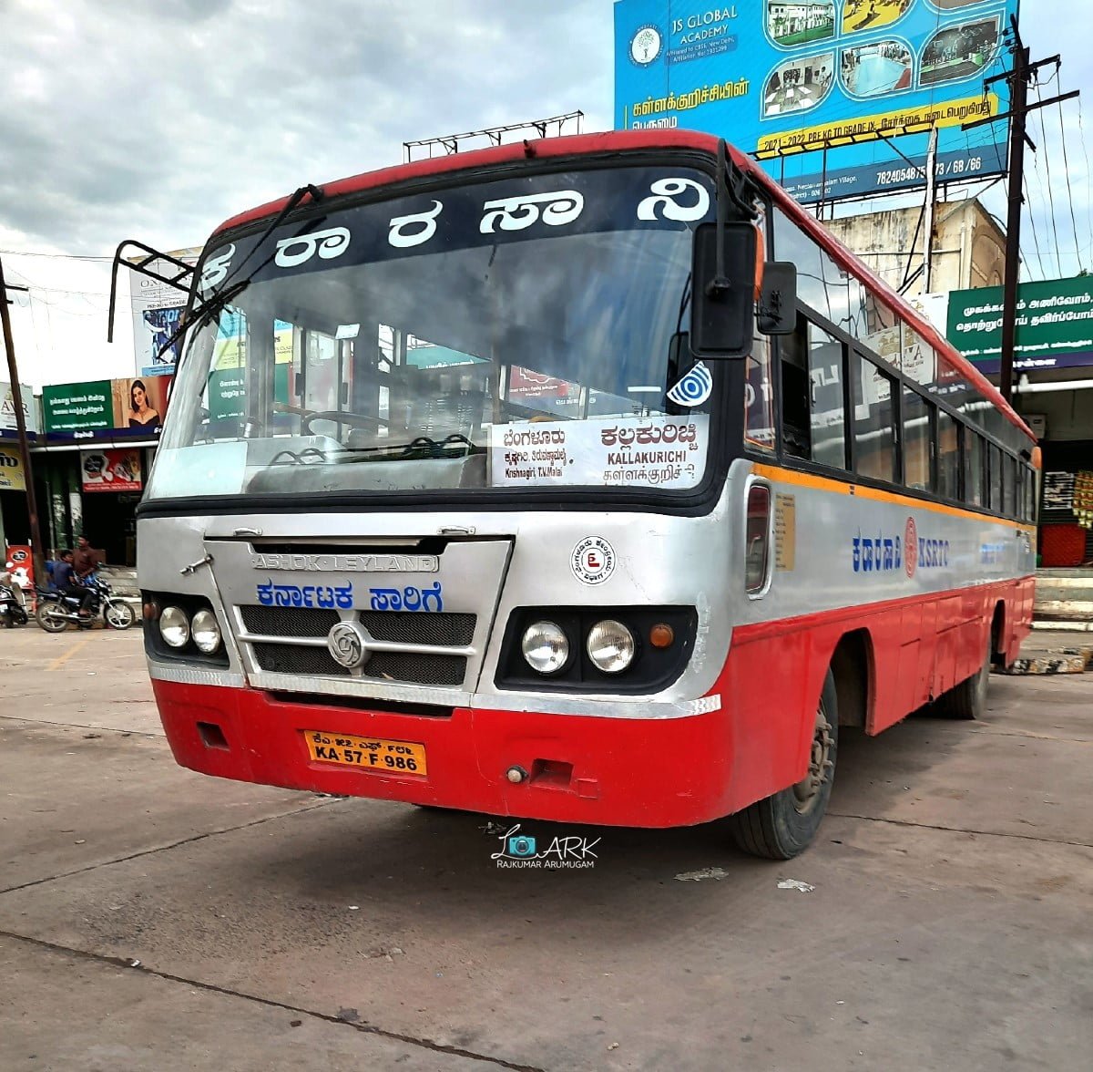 KSRTC KA-57-F-0986 Kallakurichi - Bangalore Bus Timings
