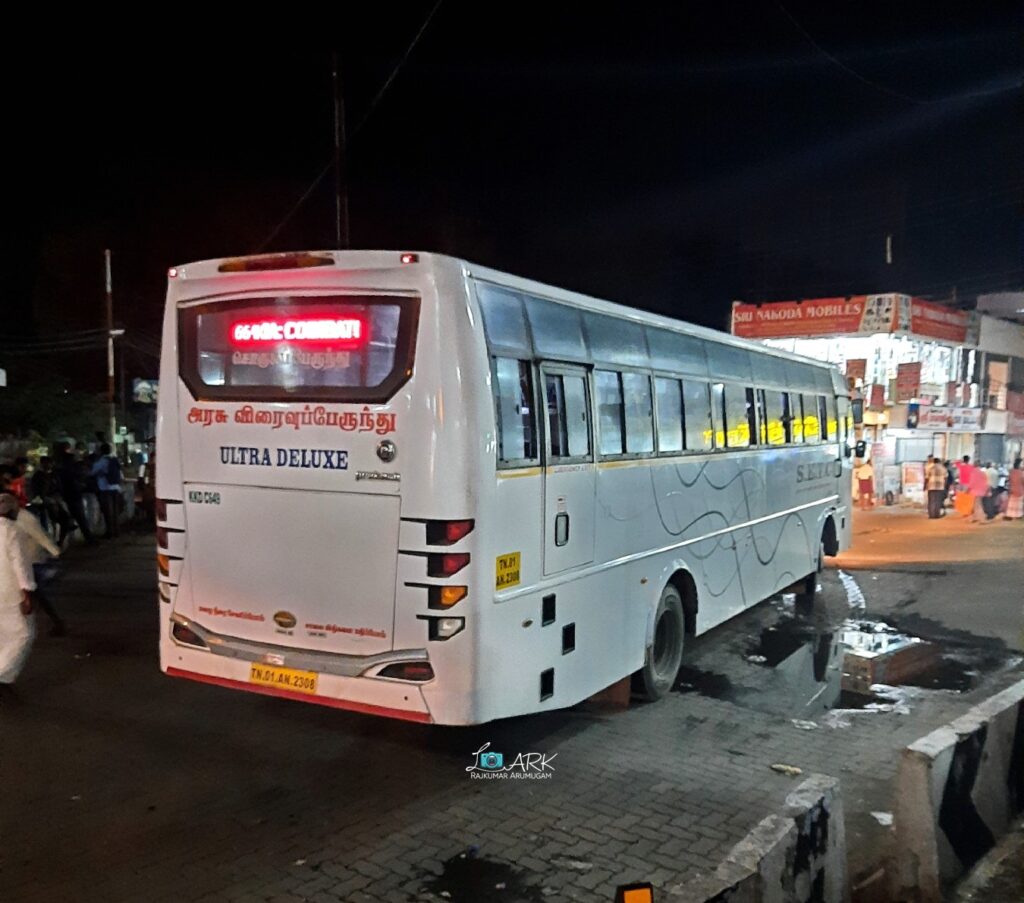 SETC KKD C649 TN 01 AN 3208 Ooty - Kanyakumari Bus Timings