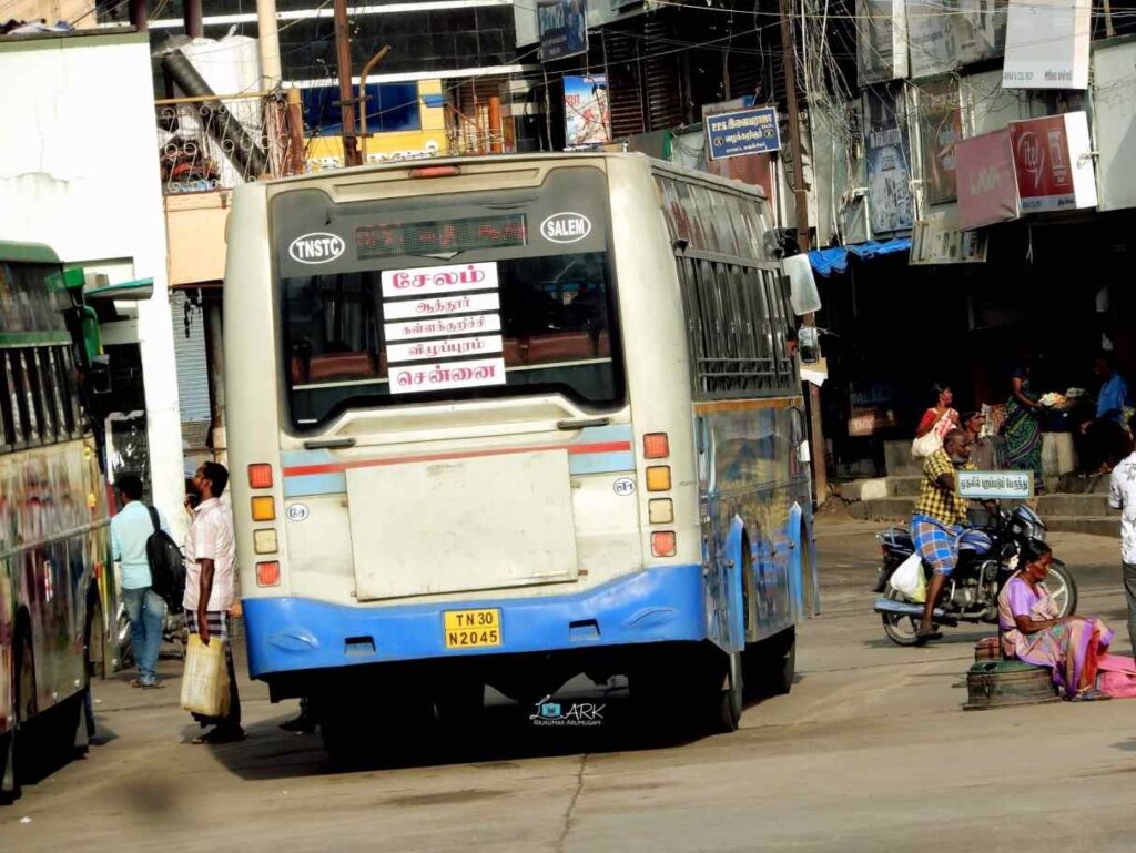Salem to Chennai Bus Timings - TNSTC TN 30 N 2045
