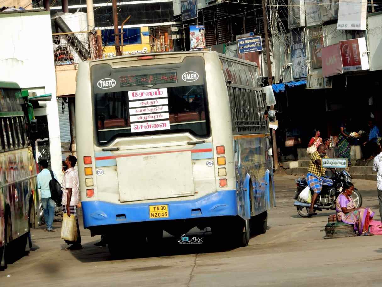 Salem to Chennai Bus Timings - TNSTC TN 30 N 2045