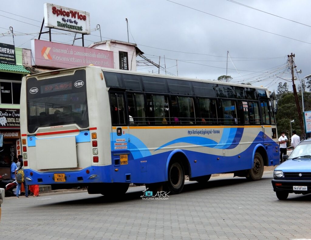 TNSTC TN 43 N 0921 Ooty - Coimbatore Bus Timings