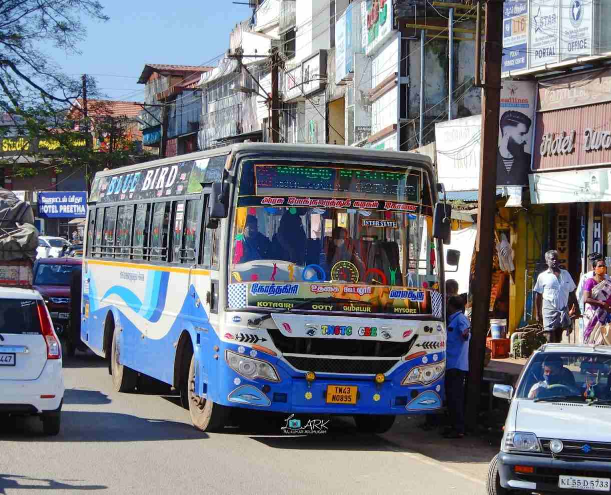 Kotagiri - Ooty - Mysore Bus Timings - TNSTC TN 43 N 0895
