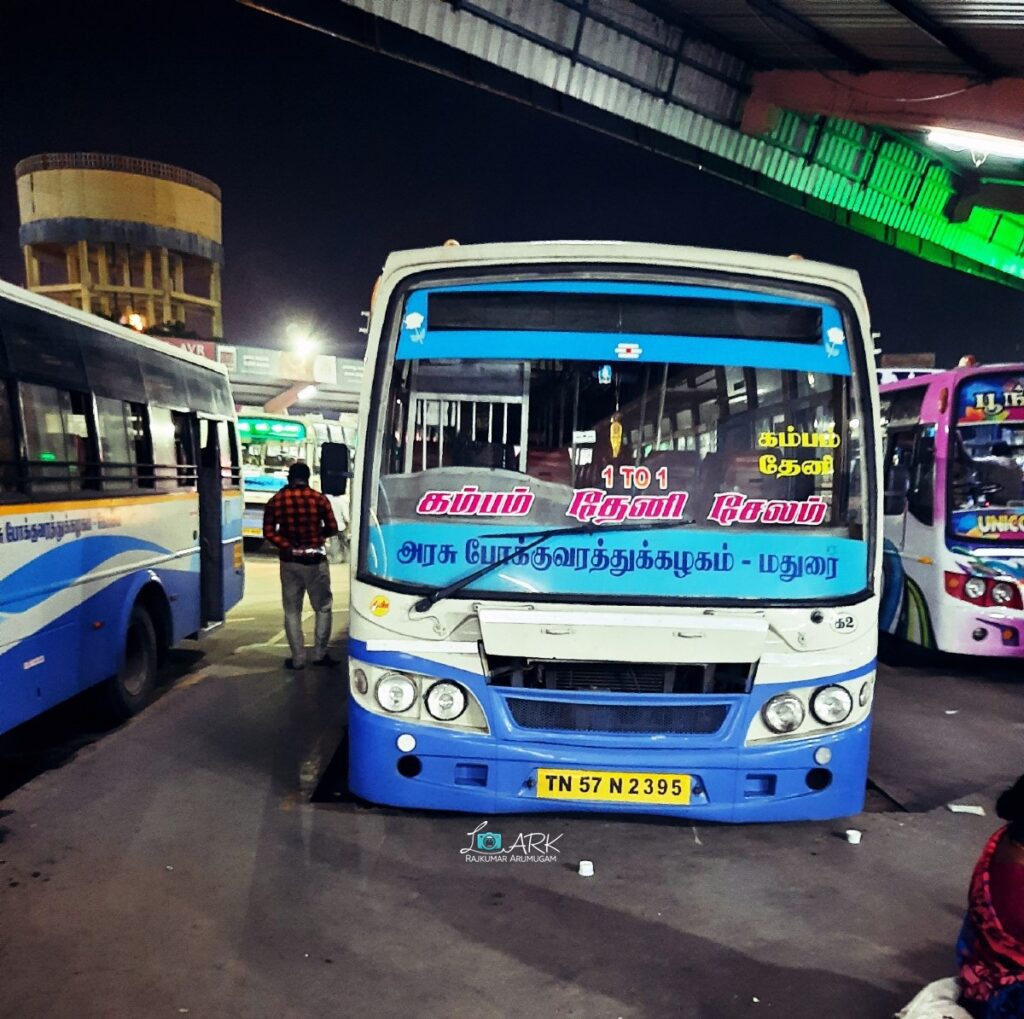 TNSTC TN 57 N 2395 Salem - Cumbum Bus Timings