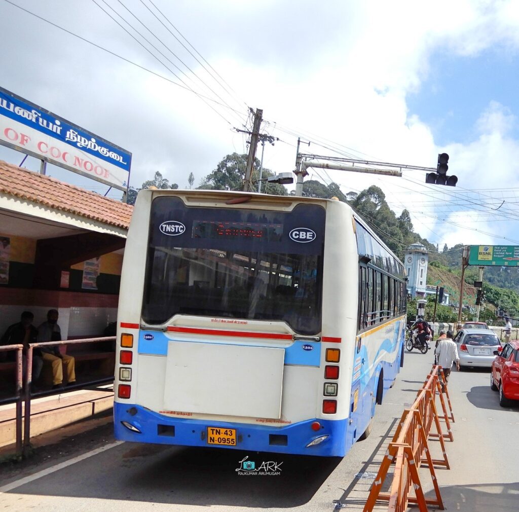 TNSTC TN 43 N 0955 Ooty - Coimbatore Bus Timings