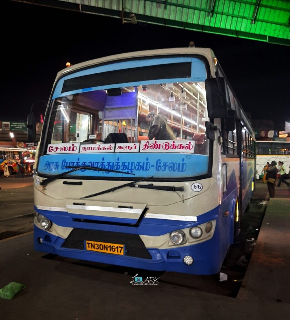 TNSTC TN 30 N 1617 Salem - Dindigul Bus Timings