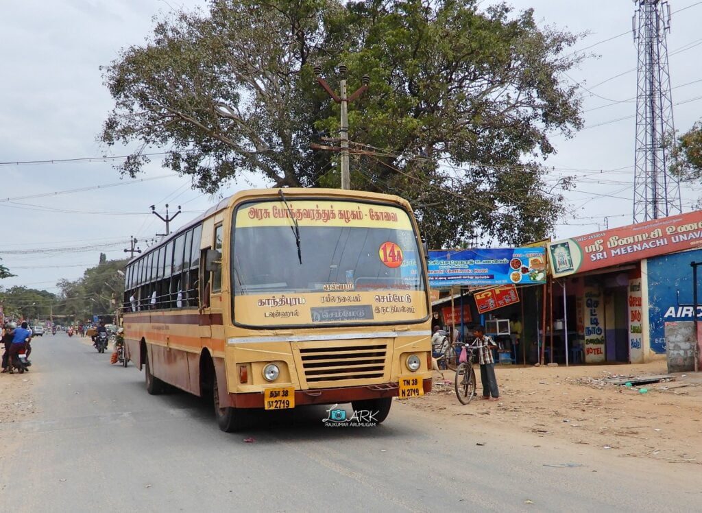 Coimbatore (Gandhipuram) to Semmedu, Poondi, Isha Yoga TNSTC Bus Timings