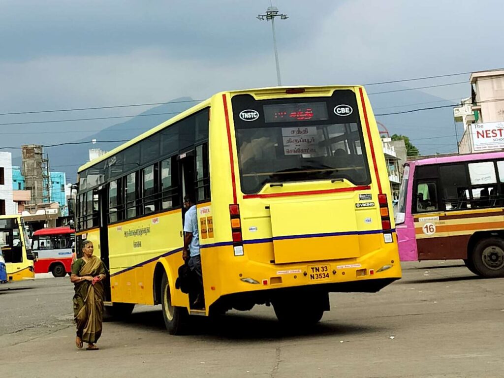 Sathyamangalam to Sengottai Bus Timings TNSTC TN 33 N 3534