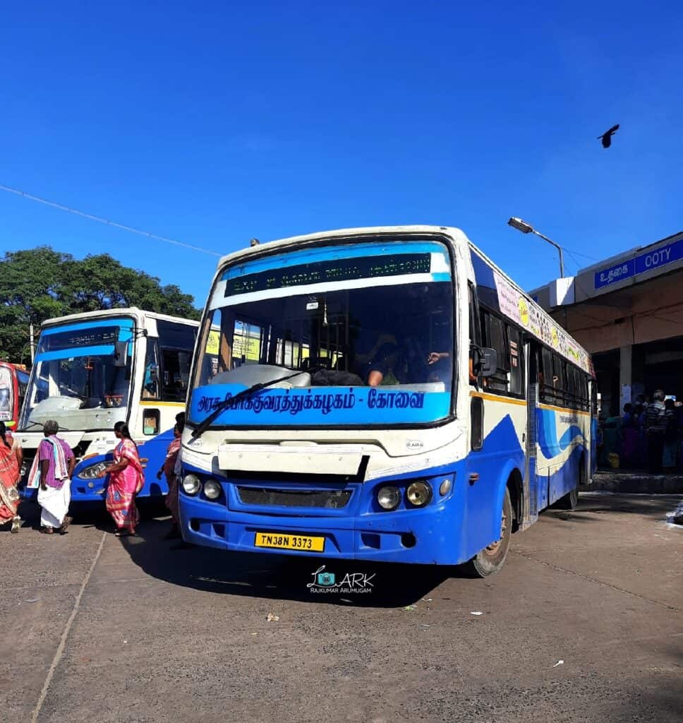 TNSTC TN 38 N 3373 Ooty - Coimbatore - Trichy Bus Timings