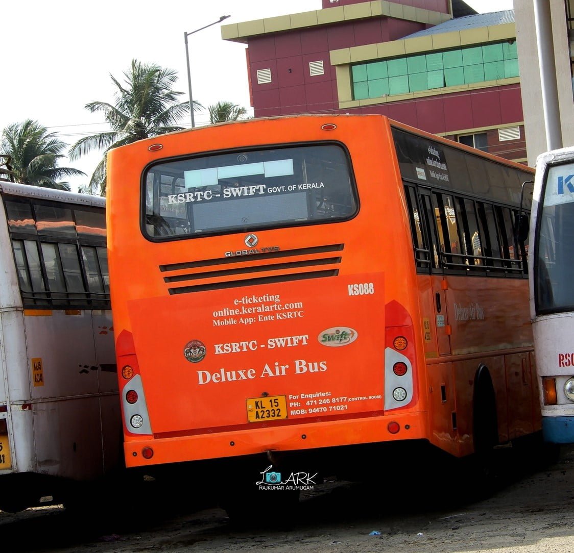 KSRTC KS088 Palakkad - Mangalore SWIFT Deluxe Air Bus Timings