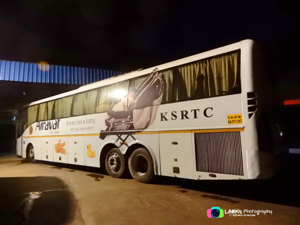 KSRTC Airavat Club Class Bus Timings from Bangalore Shanthinagar Bus Stand