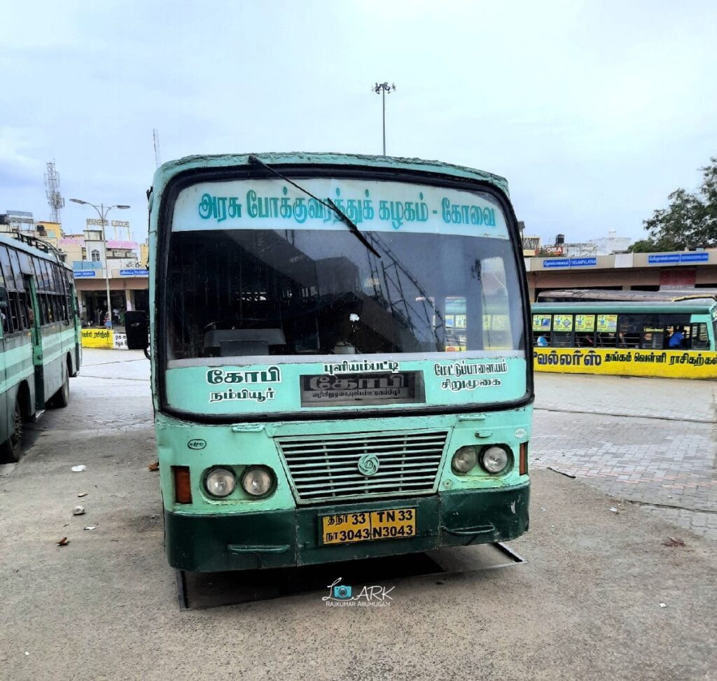 TNSTC TN 33 N 3043 Mettupalayam - Gobichettipalayam Bus Timings