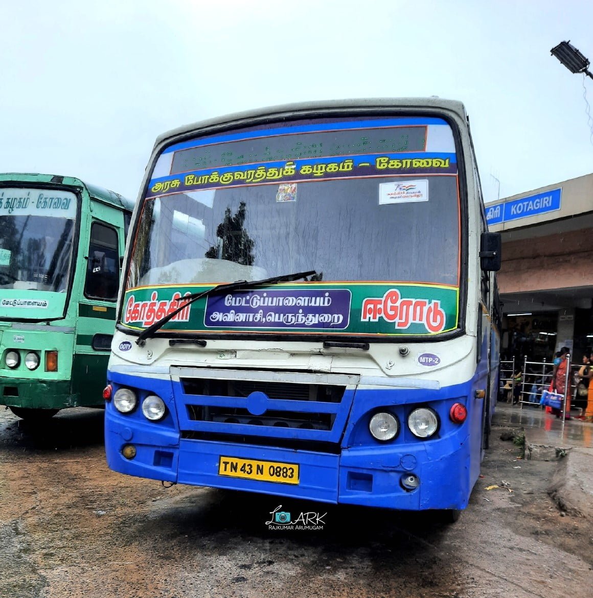 TNSTC TN 43 N 0883 Kotagiri - Erode Bus Timings