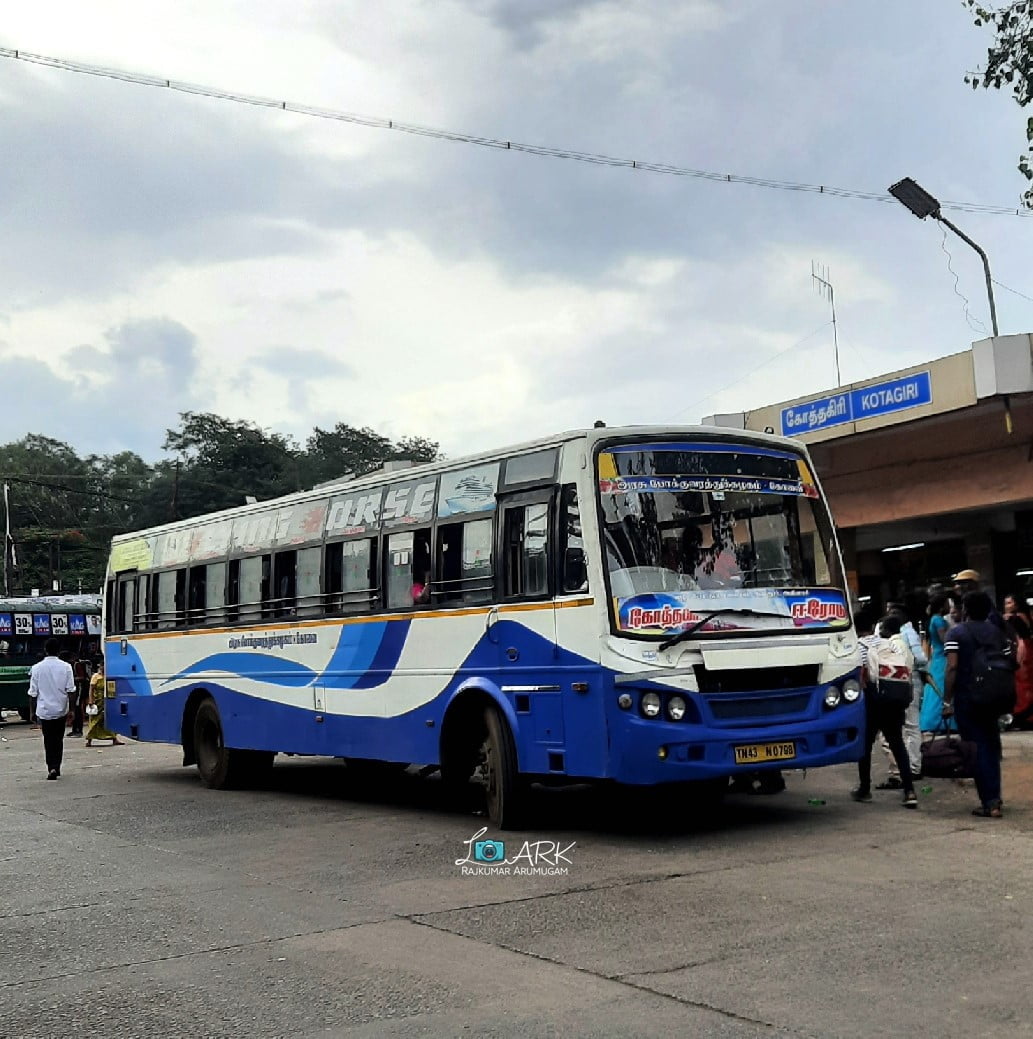 TNSTC TN 43 N 0798 Kotagiri - Erode Bus Timings