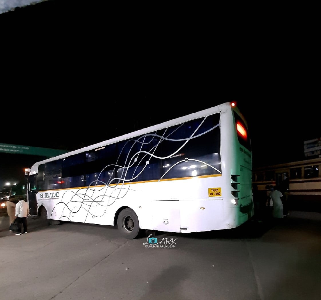 SETC CBE C718 TN 01 AN 2400 Coimbatore - Bangalore AC Sleeper Bus Timings