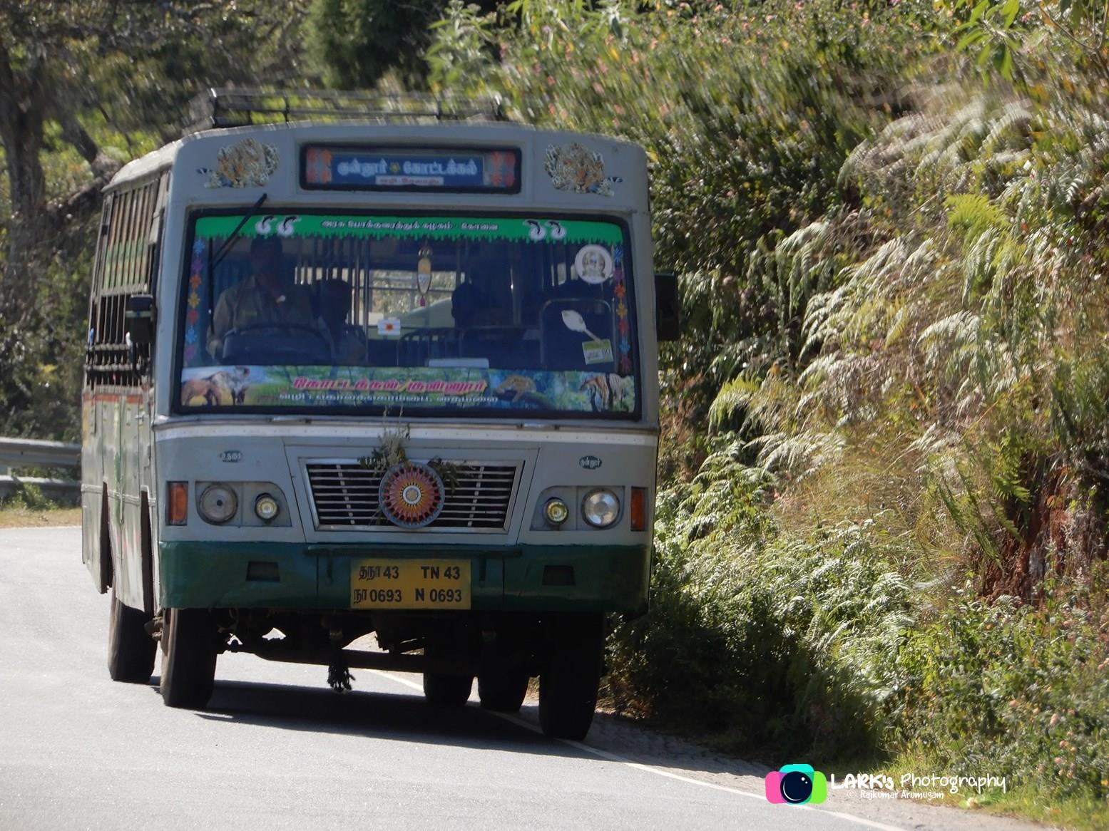 TNSTC TN 43 N 0693 Coonoor - Kottakkal Bus Timings 