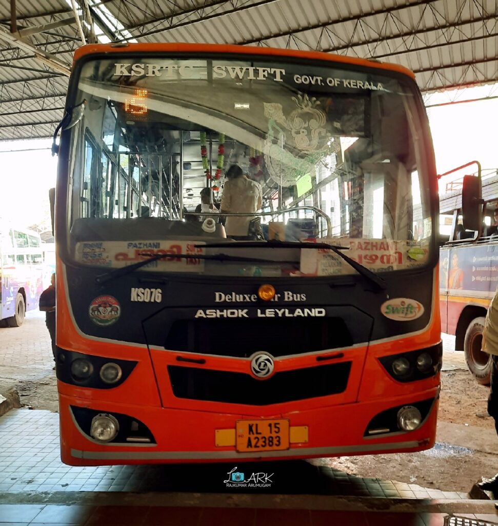 KSRTC KS076 Thiruvananthapuram - Palani SWIFT Deluxe Air Bus Timings