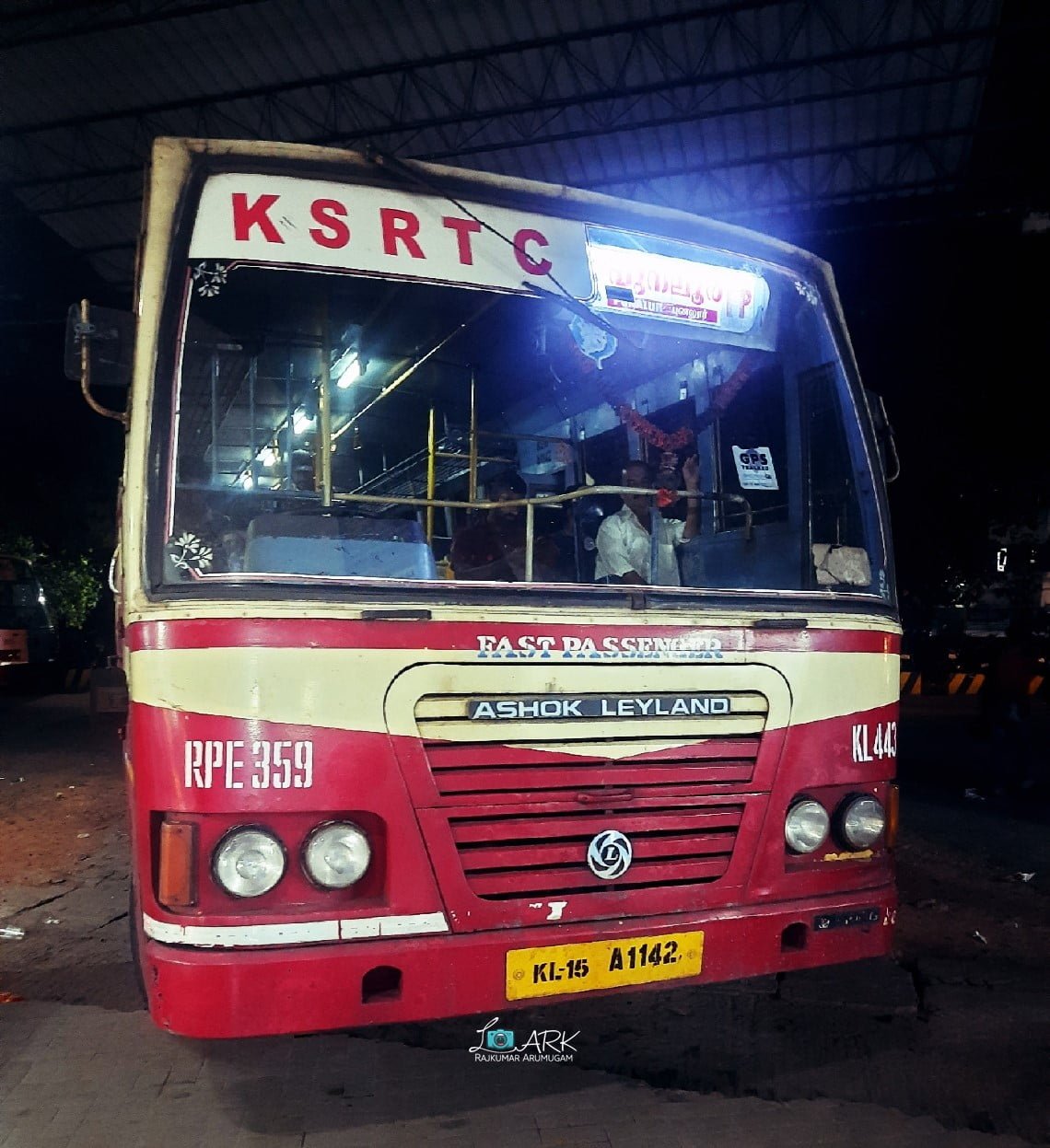 KSRTC RPE 359 Thiruvananthapuram - Punalur Bus Timings