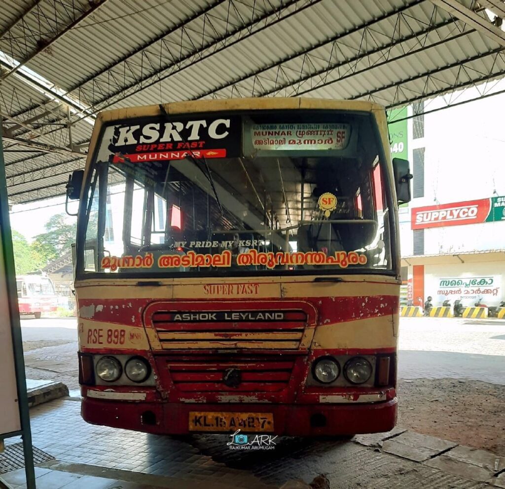 KSRTC RSE 898 Thiruvananthapuram - Munnar Bus Timings