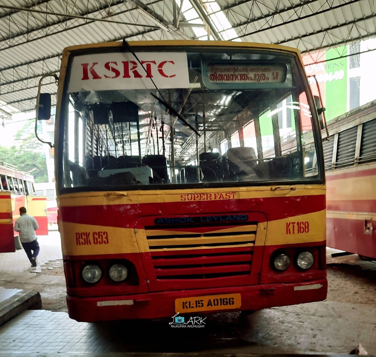 KSRTC RSK 653 Changanassery to Thiruvananthapuram Bus Timings 