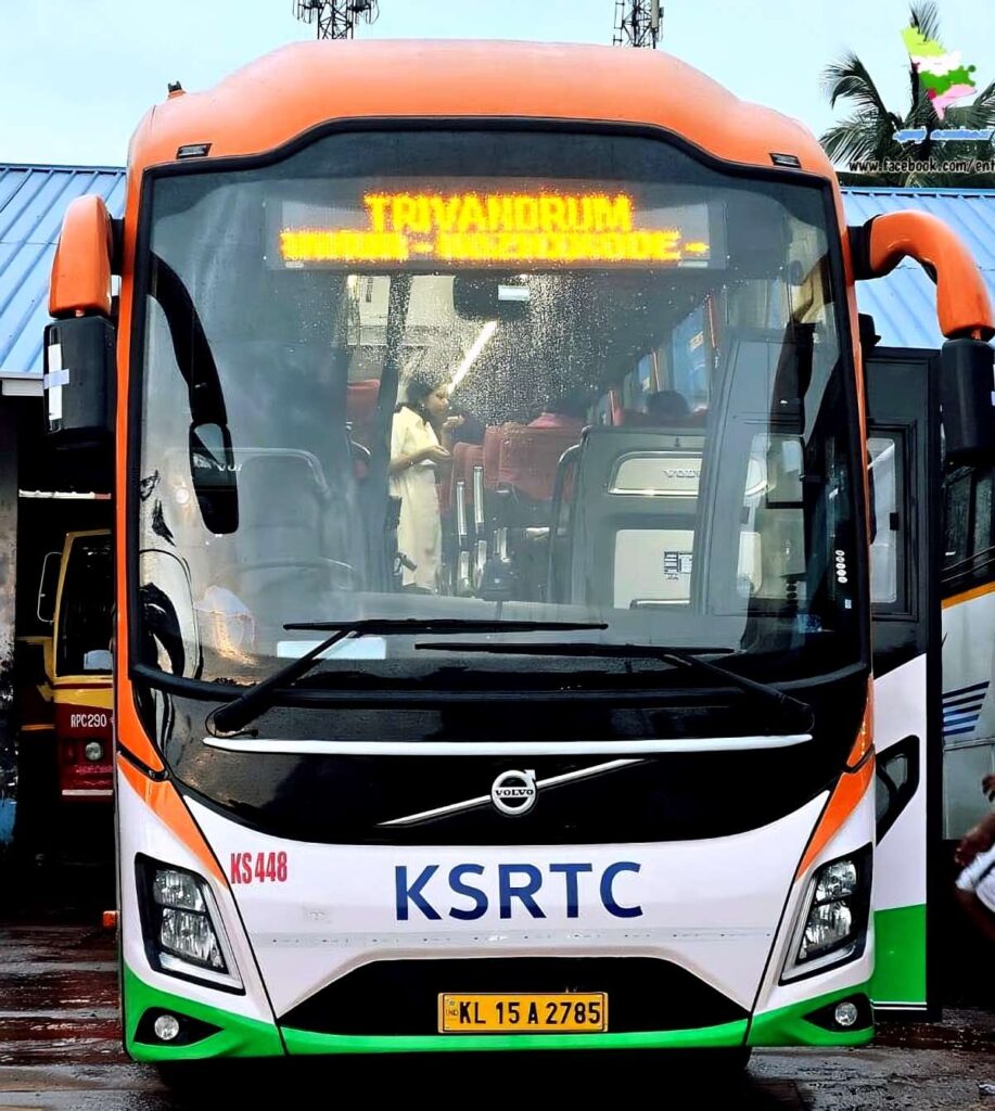 Thiruvananthapuram to Kollur Mookambika Bus Timings - KSRTC Volvo AC Multi-Axle