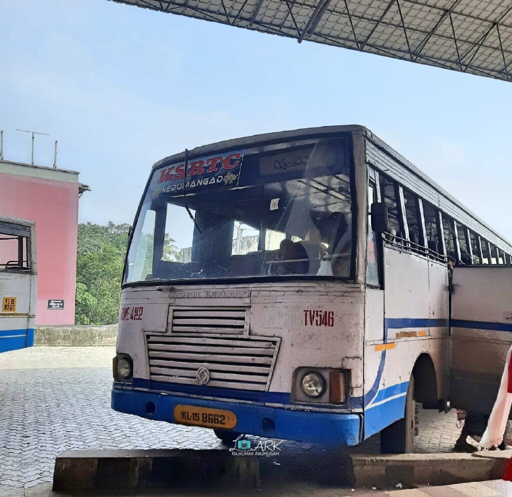 KSRTC RNE 422 Nedumangad - Vattappara Bus Timings